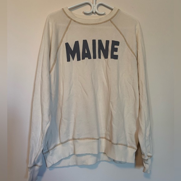 American Eagle Maine Distressed Sweatshirt - Picture 1 of 3